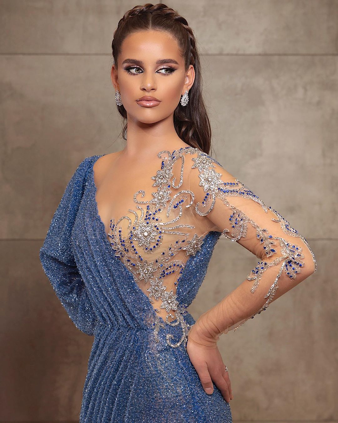 2020 Arabic Aso Ebi Mermaid Sparkly Sexy Evening Dresses Beaded Sheer Neck Prom Dresses Sequined Formal Party Second Reception Gowns ZJ343