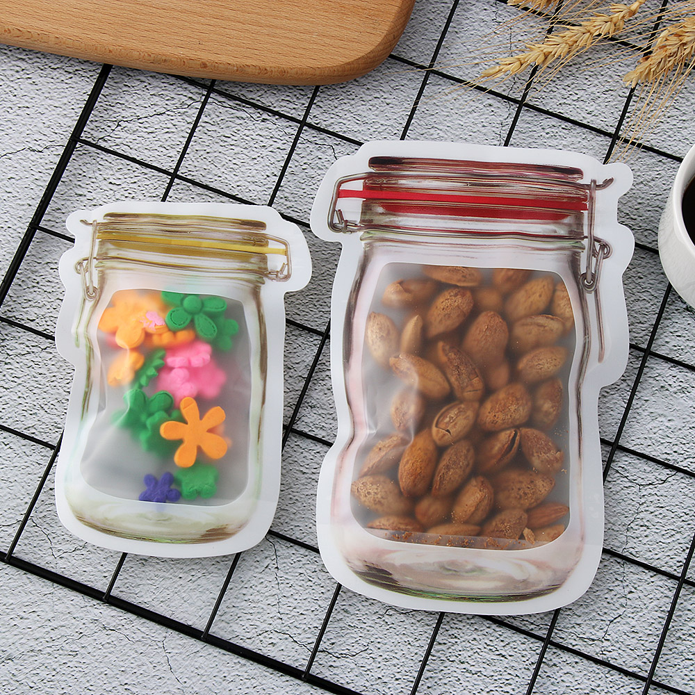 Seal Reusable Mason Jar Bottles Organizer Bags Food Container Zipper Bags Food Storage Organizer Ziplock Bags Kitchen Organizer
Seal Reusable Mason Jar Bottles Organizer Bags Food Container Zipper Bags Food Storage Organizer Ziplock Bags Kitchen Organizer