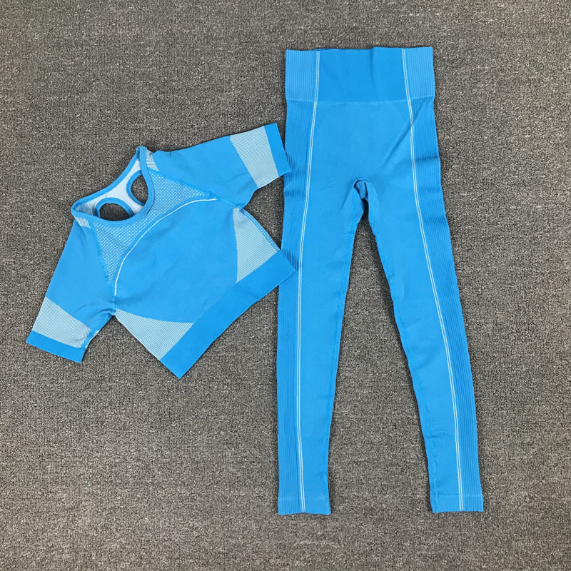 Women 2 Pcs Sports Suits Set Yoga Sets Gym Fitness Athletic Pants Sportswear Leggings Shirt Seamless Sports Activewear, Green shirt
Women 2 Pcs Sports Suits Set Yoga Sets Gym Fitness Athletic Pants Sportswear Leggings Shirt Seamless Sports Activewear, Green shirt