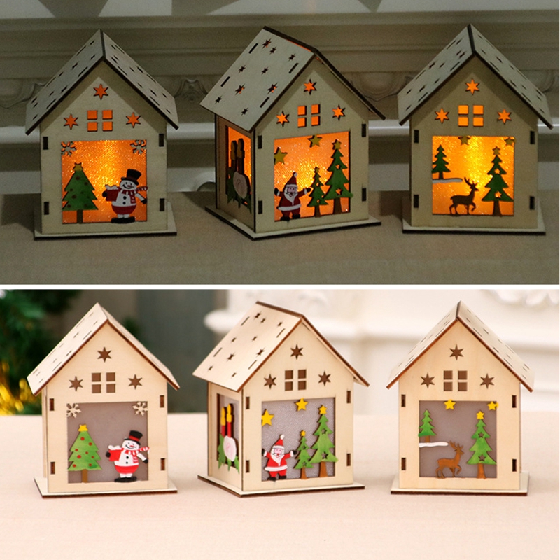 ABFY-New Fashion Christmas Festival Decoration Christmas Tree Hanging Ornaments Led Light Wood House Holiday Decor Xmas Gift
ABFY-New Fashion Christmas Festival Decoration Christmas Tree Hanging Ornaments Led Light Wood House Holiday Decor Xmas Gift