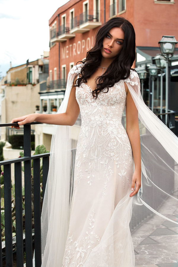 Elegant Mermaid Wedding Dresses With Wrap Lace Applique Spaghetti Sweep Train Beach Wedding Dress Custom Made Bohemia robes de mariée