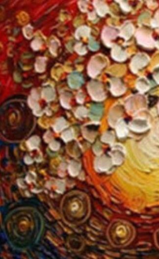 Large High Quality 100% Handpainted Impression Flower Oil Painting on Canvas Abstract Decorative Painting Home Wall Decor Art F992