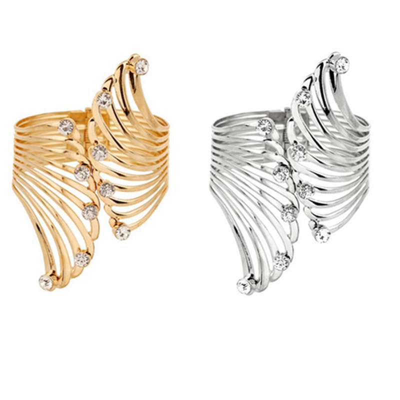 Bangle European And American Is Exaggerated If Wind Wing Bracelet Individual Character Feather Sets Water To Drill Metal O
Bangle European And American Is Exaggerated If Wind Wing Bracelet Individual Character Feather Sets Water To Drill Metal O
