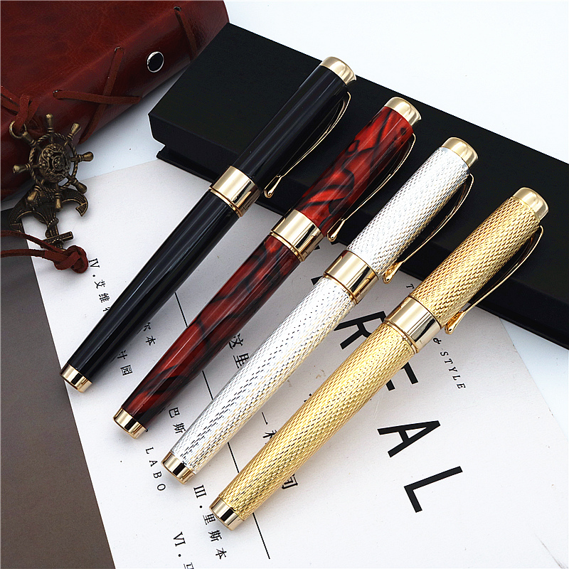 JINHAO new style fountain pen gift metal ink pen can choose Beautiful gift box or with black bag packing, Red
JINHAO new style fountain pen gift metal ink pen can choose Beautiful gift box or with black bag packing, Red