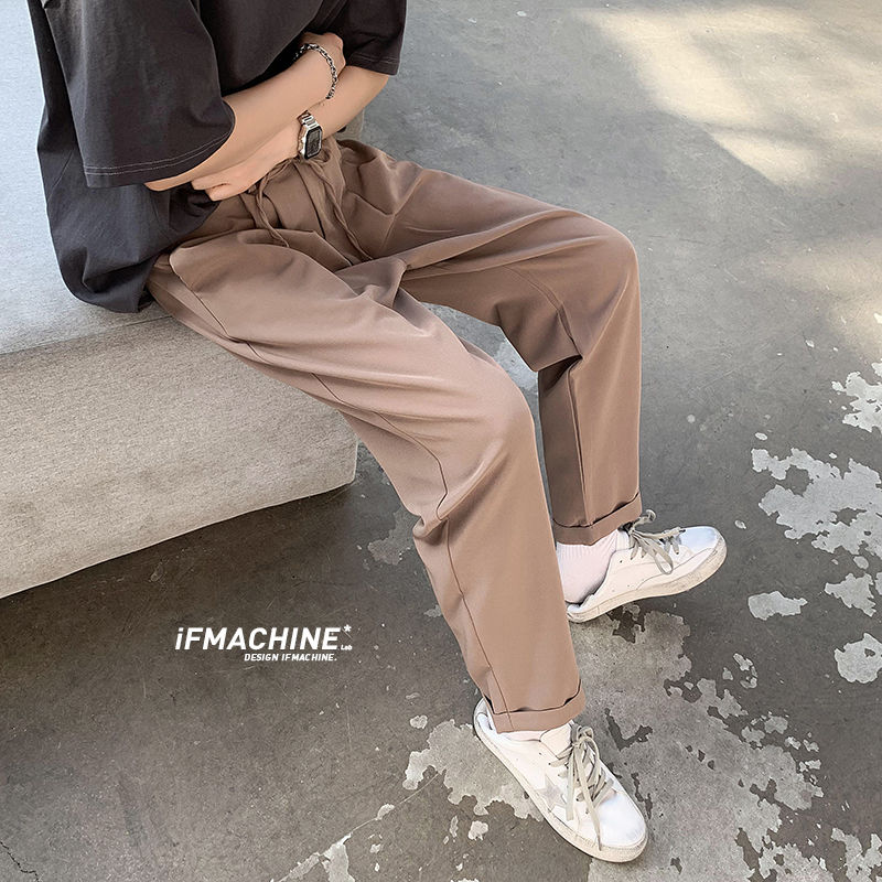 2020Spring And Summer New Youth Popular Men's Loose Solid Color Fall Feeling Korean Style Trousers Fashion Casual Straight Pants, Black
2020Spring And Summer New Youth Popular Men's Loose Solid Color Fall Feeling Korean Style Trousers Fashion Casual Straight Pants, Black