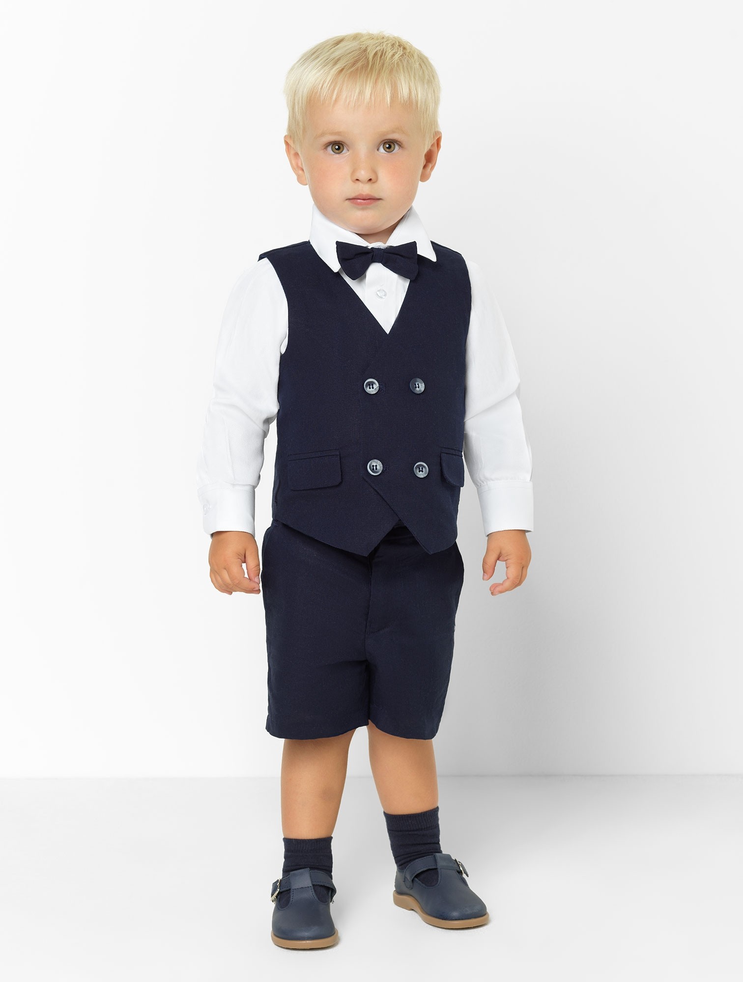 Spring Kids Formal Wedding Tuxedos Handsome 2 Pieces Double Breasted Summer Boy's Pants Suits Flower Boys Wear(Vest+Pants)