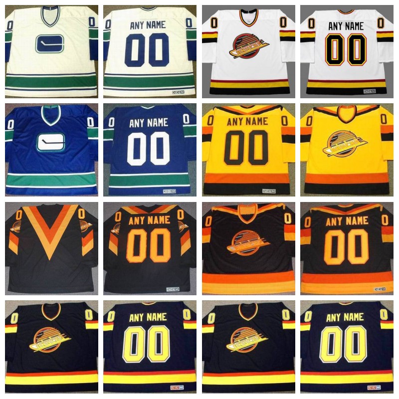 Vancouver Canucks 1970s Vintage Ice Hockey Jersey Customization Any Number Any Name Men Women Youth All Stiched Free Shipping, Custom 1990's black
Vancouver Canucks 1970s Vintage Ice Hockey Jersey Customization Any Number Any Name Men Women Youth All Stiched Free Shipping, Custom 1990's black