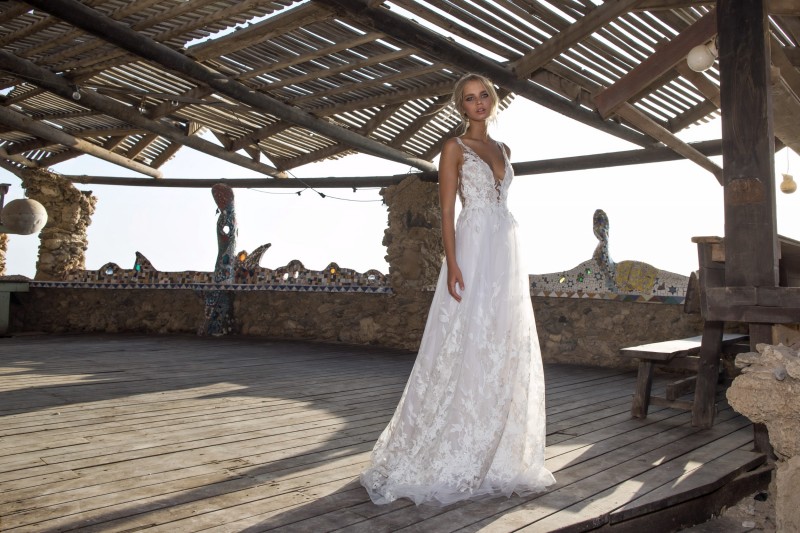 limor rosen beach wedding dresses sexy v neck bridal gowns illusion lace sweep train boho country women wedding dress custom