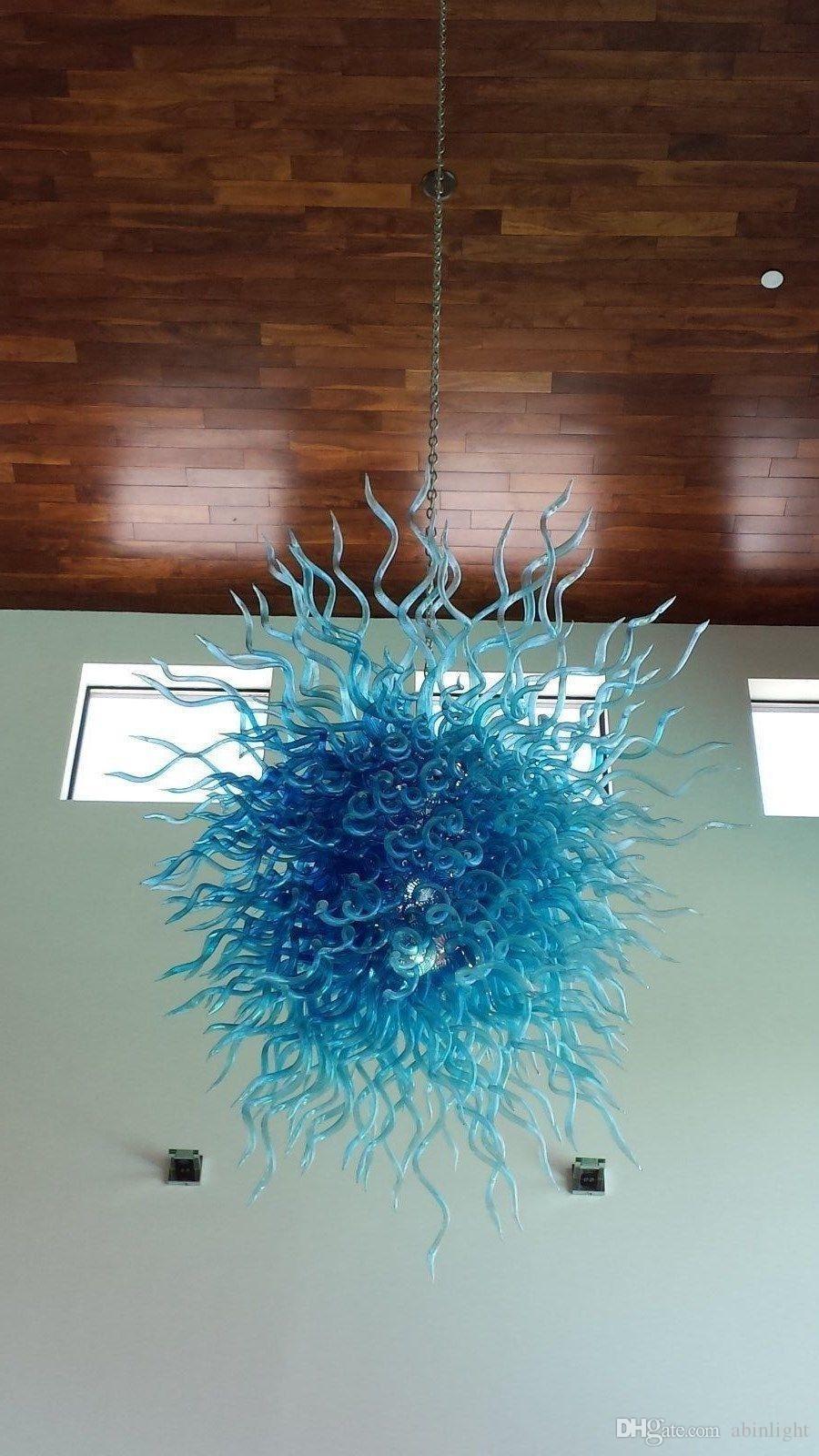 Wholesale 100% Mouth Blown Glass Art Modern Chandeliers Art Designed Murano Glass Blue Home Decor Chandelier Light with LED Light Source
Wholesale 100% Mouth Blown Glass Art Modern Chandeliers Art Designed Murano Glass Blue Home Decor Chandelier Light with LED Light Source