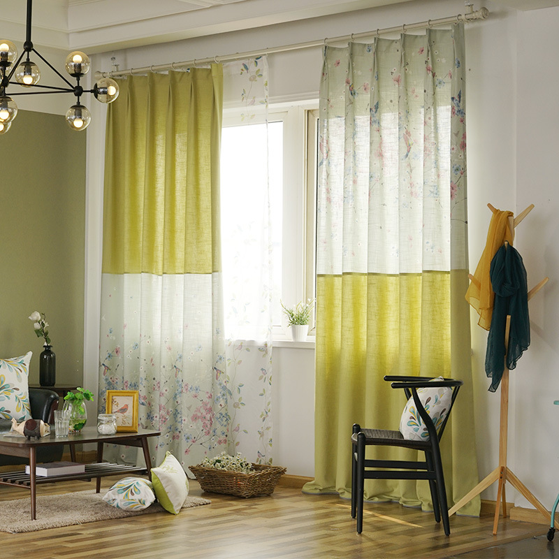 Custom American Idyllic Print Bamboo Leaf Blue Shade Fabric Living Room Bedroom Rental Room Curtains, Tulle
Custom American Idyllic Print Bamboo Leaf Blue Shade Fabric Living Room Bedroom Rental Room Curtains, Tulle