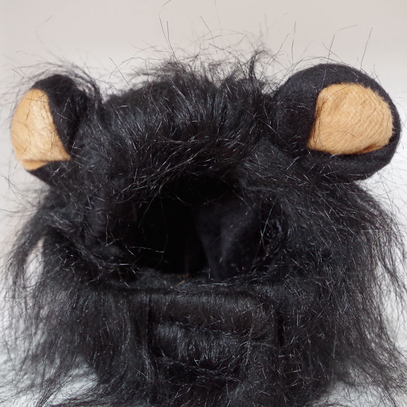 High Quality Funny Cute Pet Costume Cosplay Lion Mane Wig Cap Hat for Cat Halloween Clothes Fancy Dress With Ears Autumn Winter