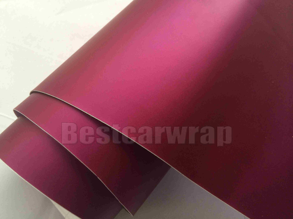 Ice Violet Satin Matte chrome Viny For Car Wrap With Air release For Car styling Unique Wrapping Sticker Cover 1.52x20m 5x67ft