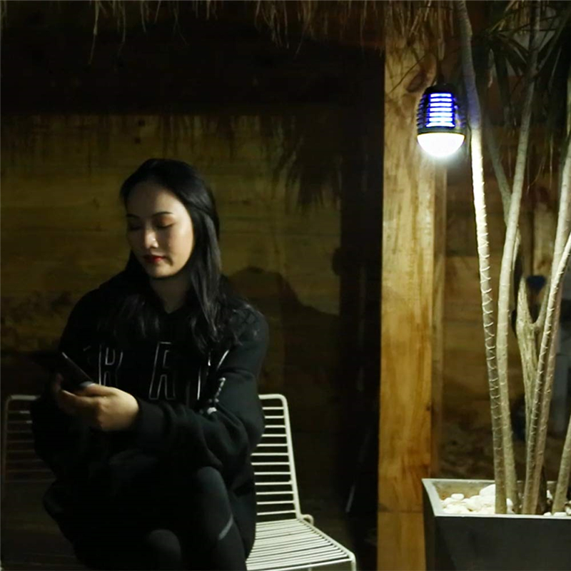 Mosquito Killer Fly Bug Catcher Lamp Outdoor Electric Waterproof Summer Camping Killer Trap Lantern USB Charging Anti Mosquito