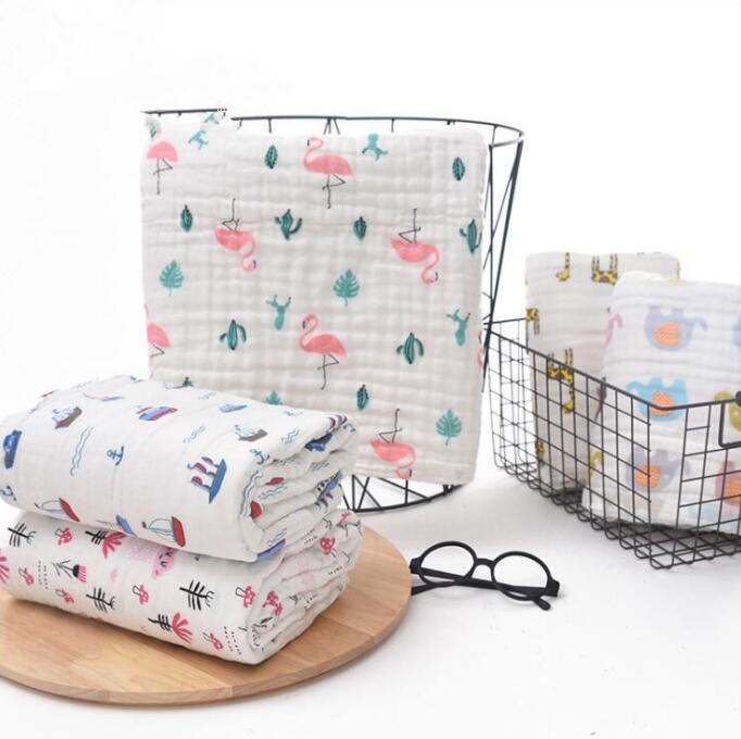 Baby Bath Towels Cotton Blankets Swaddle Giraffe Flamingo Flower Robes 6 Layers Newborn Soft Shower Towels Water Absorption Care Towel C609 
Baby Bath Towels Cotton Blankets Swaddle Giraffe Flamingo Flower Robes 6 Layers Newborn Soft Shower Towels Water Absorption Care Towel C609