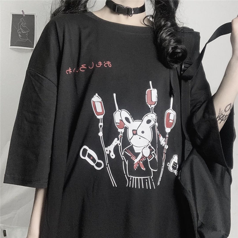 Harajuku Kawaii Short Sleeve T-shirt Women Summer Tops 2020 Cartoon Graphic Tees Shirt Schoolgirl Young Style t shirt Clothes, Black
Harajuku Kawaii Short Sleeve T-shirt Women Summer Tops 2020 Cartoon Graphic Tees Shirt Schoolgirl Young Style t shirt Clothes, Black