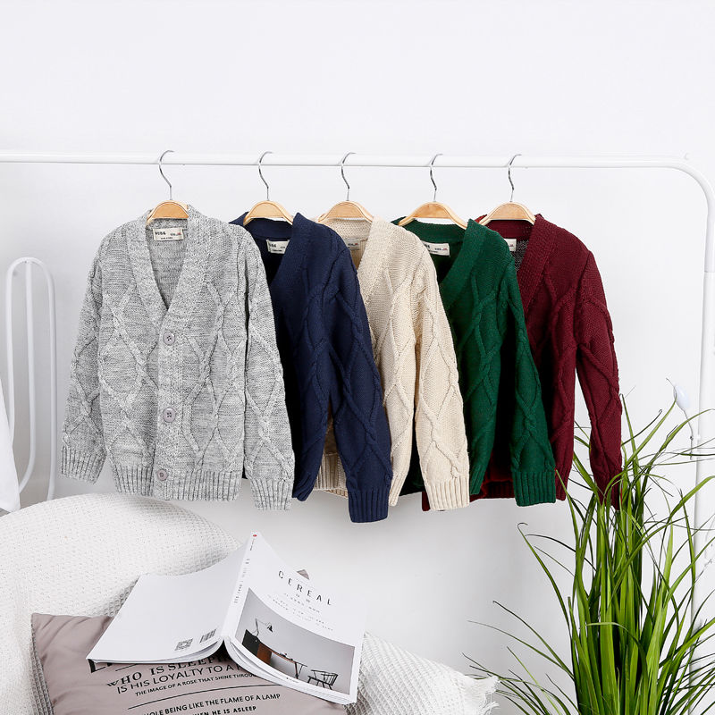 Children's sweater boy spring and autumn new big boy sweater children's clothing cotton sweater cardigan coat, Gray
Children's sweater boy spring and autumn new big boy sweater children's clothing cotton sweater cardigan coat, Gray