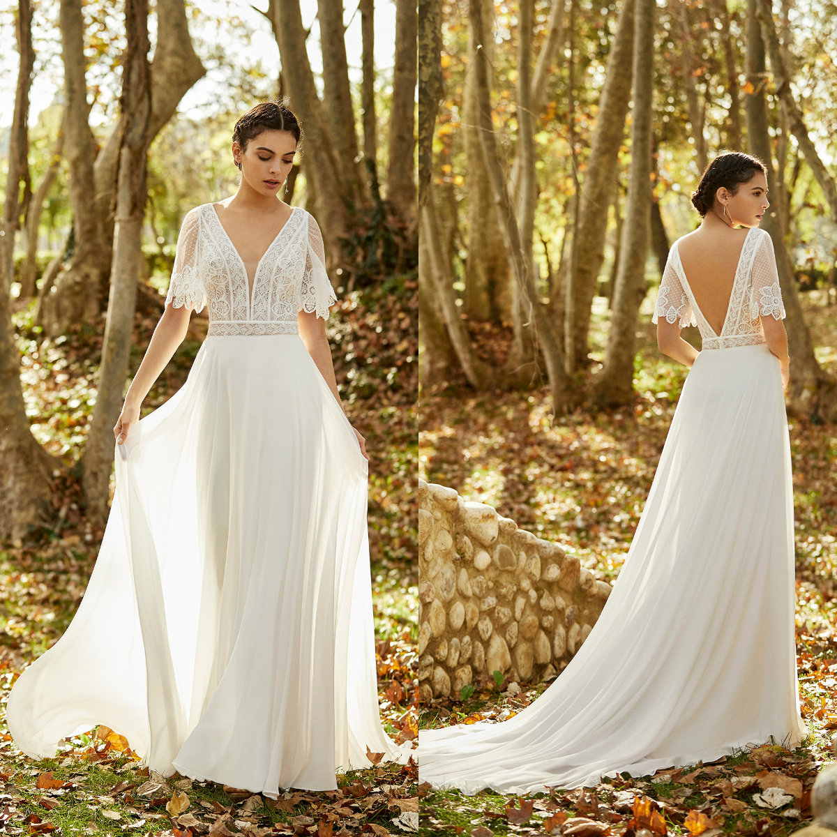 2020 Chiffon Boho Wedding Dresses A Line Appliqued V Neck Backless Beach Robes De Mariée Country Bridal Gowns Bohemian Wedding Dress, Nude
2020 Chiffon Boho Wedding Dresses A Line Appliqued V Neck Backless Beach Robes De Mariée Country Bridal Gowns Bohemian Wedding Dress, Nude