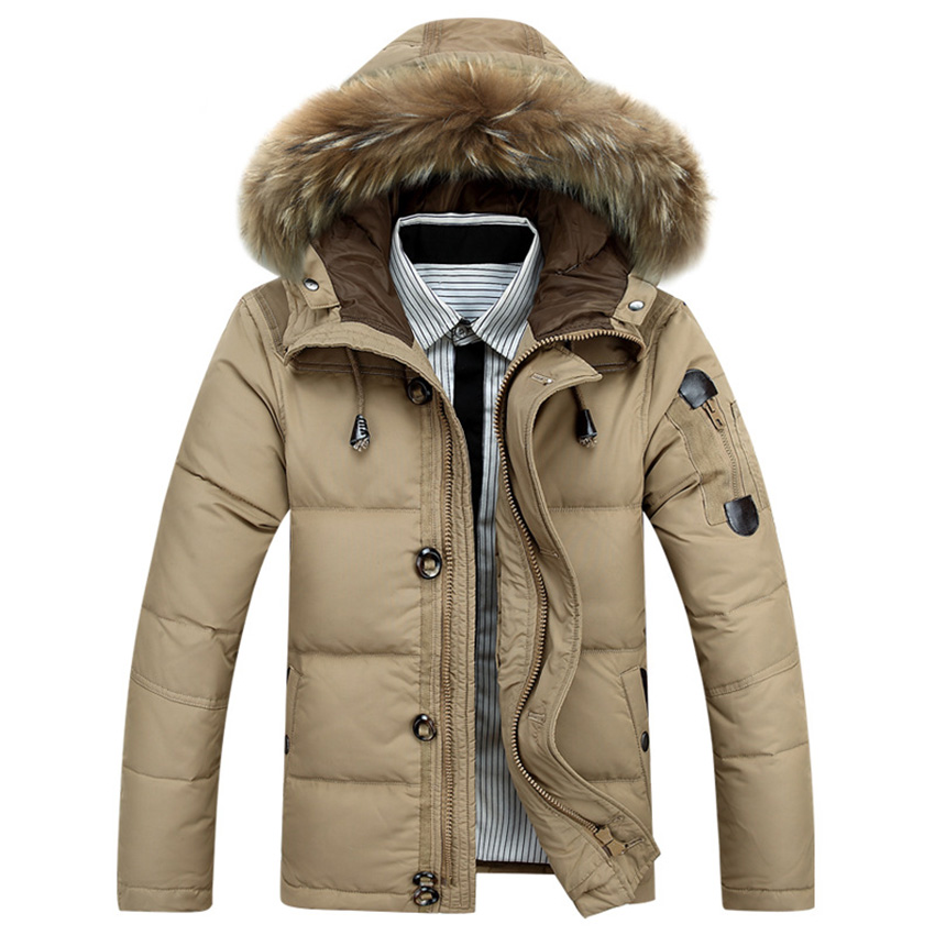 High Quality Men down jacket Winter Thick Warm Fashion Patchwork Men's Hooded White duck Coat, Black
High Quality Men down jacket Winter Thick Warm Fashion Patchwork Men's Hooded White duck Coat, Black