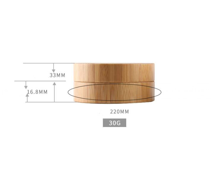 Bamboo Empty Cream Container Bamboo Bottle Cream Jar Nail Art Mask Cream Refillable Empty Cosmetic Makeup Container Bottle