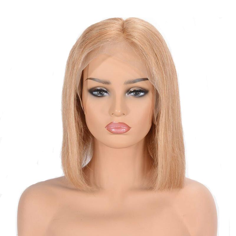 Golden Blonde Human Hair Bob Wigs Short Straight European Remy Human Hair Glueless Lace Front Wig with Baby for Women #27
Golden Blonde Human Hair Bob Wigs Short Straight European Remy Human Hair Glueless Lace Front Wig with Baby for Women #27
