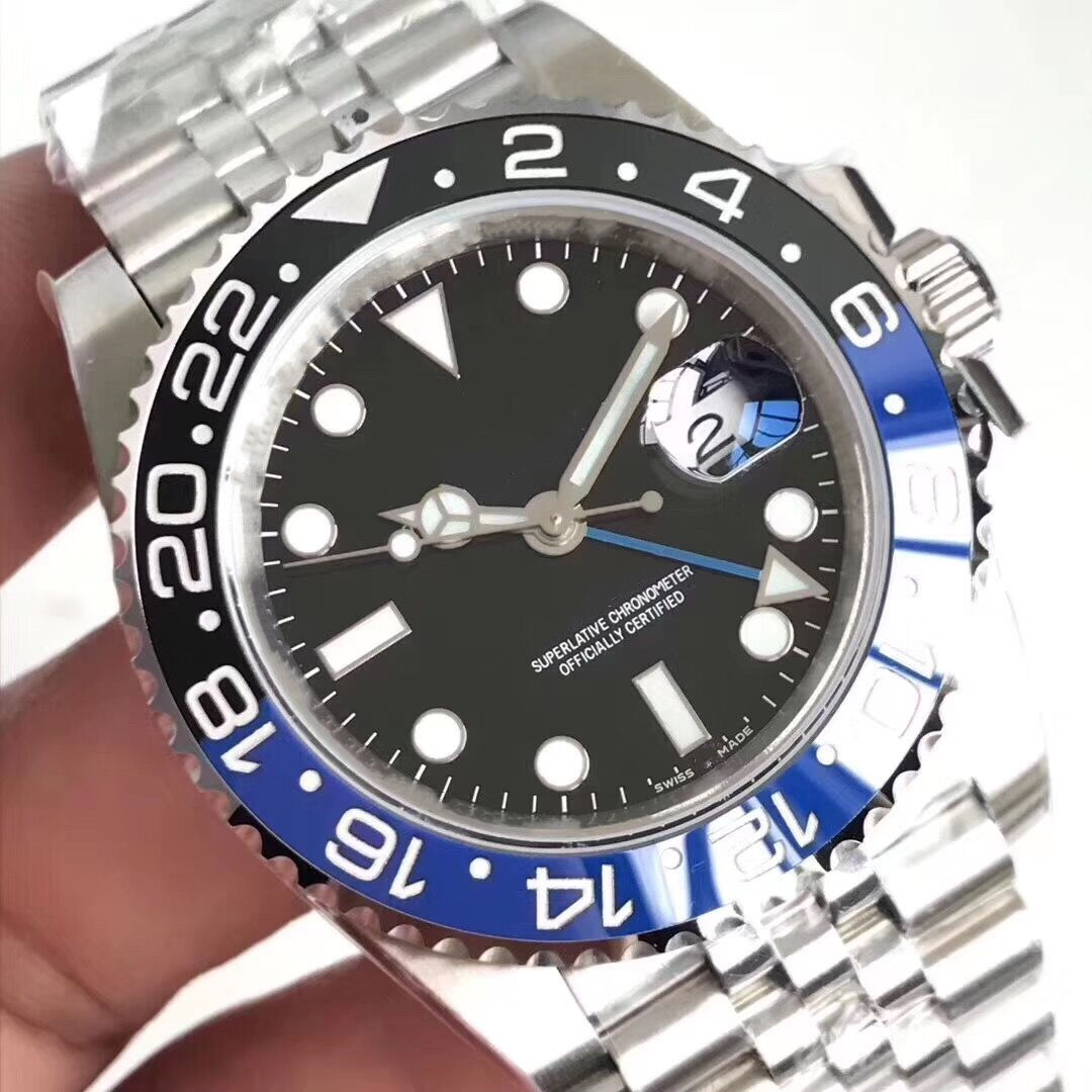 Men Fashion New GMT Ceramic Bezel Mens Mechanical SS Automatic Movement Watch Luxury Men's Designer Jubilee master Watches Wristwatches, Original box
Men Fashion New GMT Ceramic Bezel Mens Mechanical SS Automatic Movement Watch Luxury Men's Designer Jubilee master Watches Wristwatches, Original box