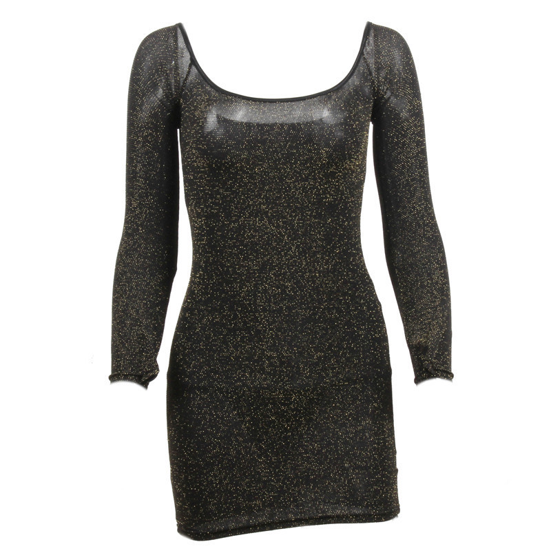 Women Sex Clothes Hot Erotic Mini Dress Sexy Lingerie Bare Shoulder Long Sleeve Babydoll Pole Dance Party Clubwear Sexy Costumes LY191224