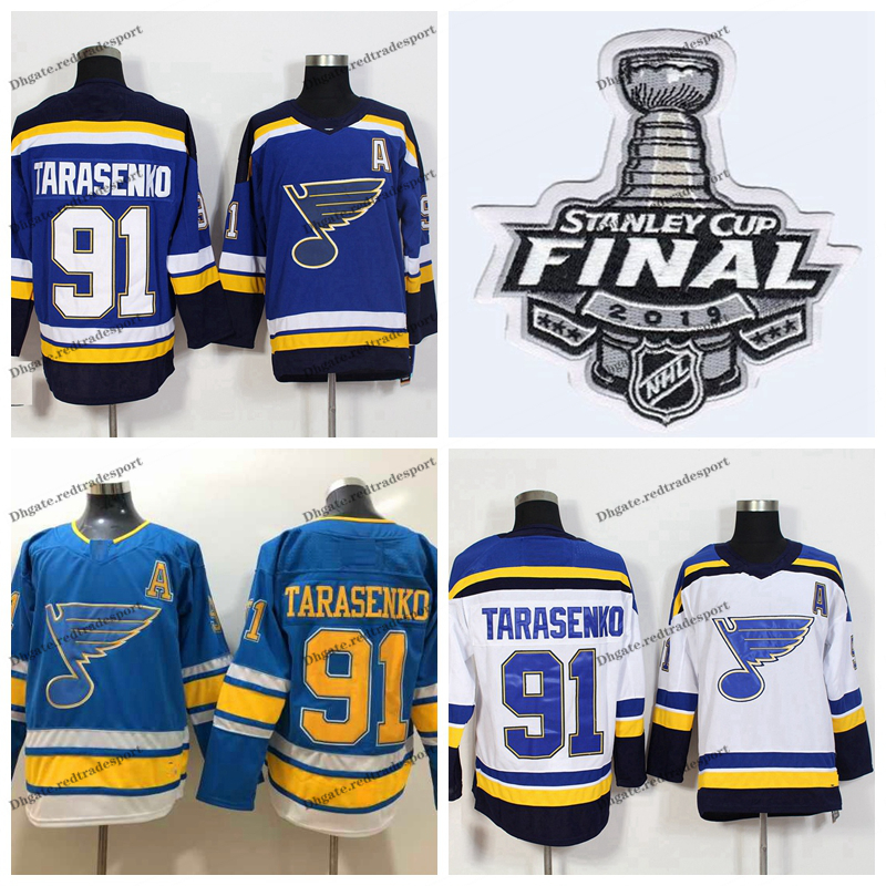 2019 Stanley Cup Final St. Louis Blues Vladimir Tarasenko Hockey Jersey 91 Vladimir Tarasenko Home Blue Stitched Hockey Shirt -XXXL A Patch, White 91
2019 Stanley Cup Final St. Louis Blues Vladimir Tarasenko Hockey Jersey 91 Vladimir Tarasenko Home Blue Stitched Hockey Shirt -XXXL A Patch, White 91