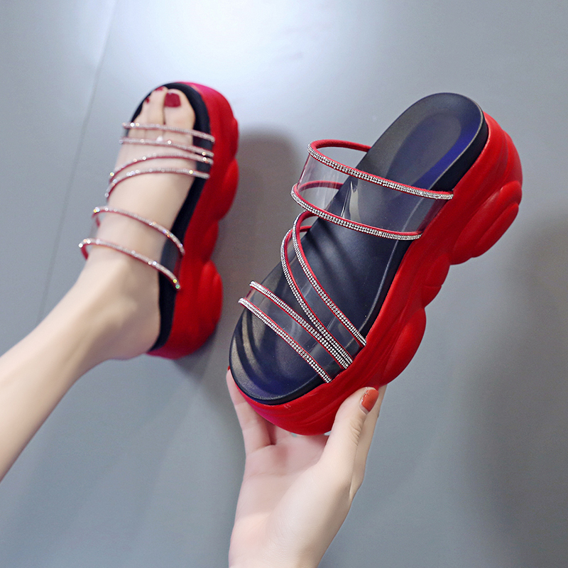 Fashion Women Slippers 2020 Summer Non-slip Wear Ladies White Beach Slipper Casual Thick Bottom Red Sponge Cake Sandals Woman, Gold
Fashion Women Slippers 2020 Summer Non-slip Wear Ladies White Beach Slipper Casual Thick Bottom Red Sponge Cake Sandals Woman, Gold