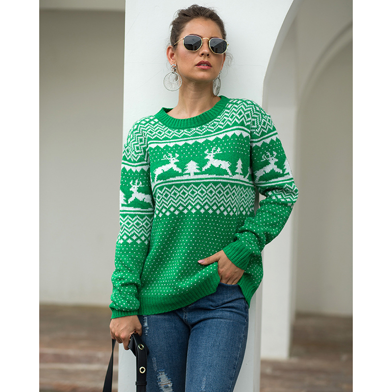 Christmas Sweater Women Long Sleeve Green Color Tops Harajuku Jumper Pullover Round Neck Womens Soft Sweaters Femme 2019 SJ4419V, Blue
Christmas Sweater Women Long Sleeve Green Color Tops Harajuku Jumper Pullover Round Neck Womens Soft Sweaters Femme 2019 SJ4419V, Blue