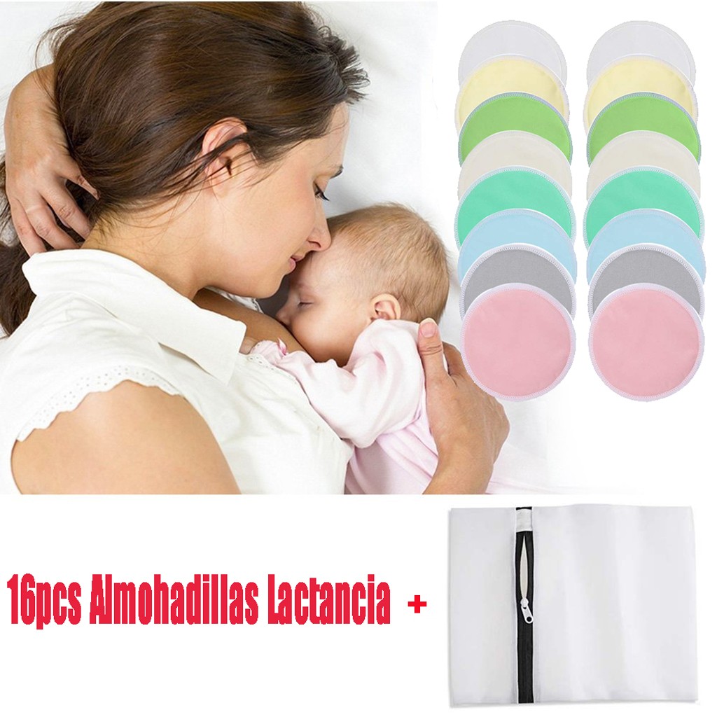 16Pcs Organic Bamboo Nursing Breast Pads Breastfeeding Nipple Pad for Maternity Reusable Nipplecovers Feeding Pads#G8
16Pcs Organic Bamboo Nursing Breast Pads Breastfeeding Nipple Pad for Maternity Reusable Nipplecovers Feeding Pads#G8