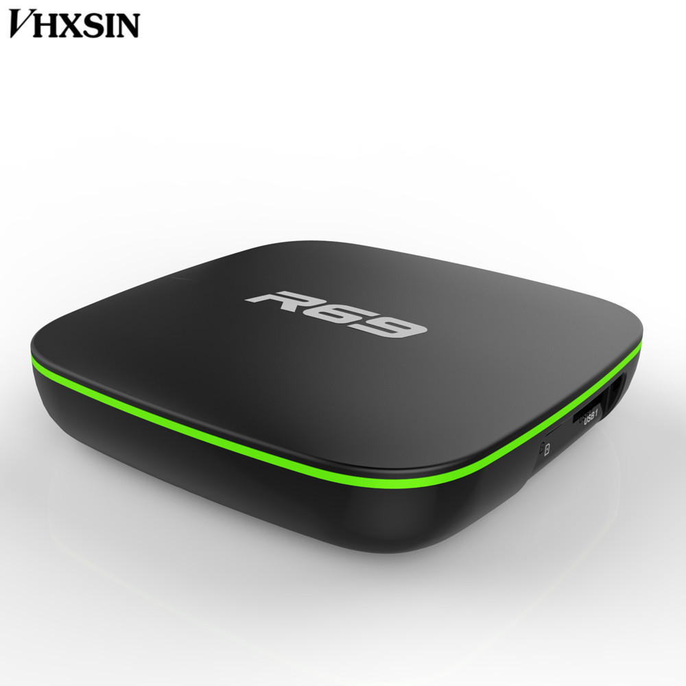 R69 Android 7.1 Smart TV Box Allwinner H3 Quad-Core 2.4G Wifi Set Top Box 1080P HD movie 1GB 8GB 2g 16g
