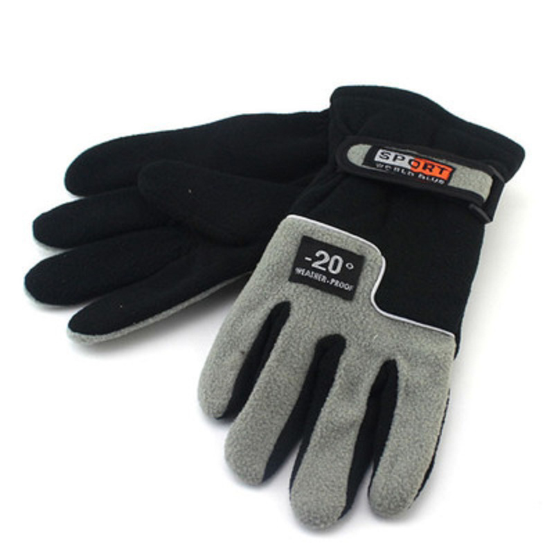 Winter Snow Sports Thermal Warm Fleece Motorcycle Gloves Ski Snowboard Motocross Riding Gloves Protective Gears Motorbike Gloves