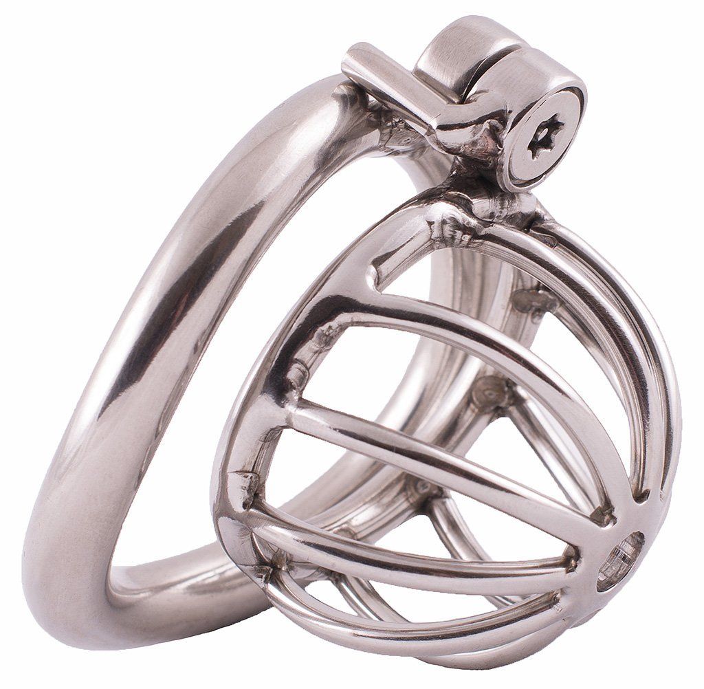 Male Small Chastity Cage Fixed by Screw Extra Short Men's Stainless Steel Locking Belt Device Soft & Metal Drain Tube DoctorMonalisa C161
Male Small Chastity Cage Fixed by Screw Extra Short Men's Stainless Steel Locking Belt Device Soft & Metal Drain Tube DoctorMonalisa C161