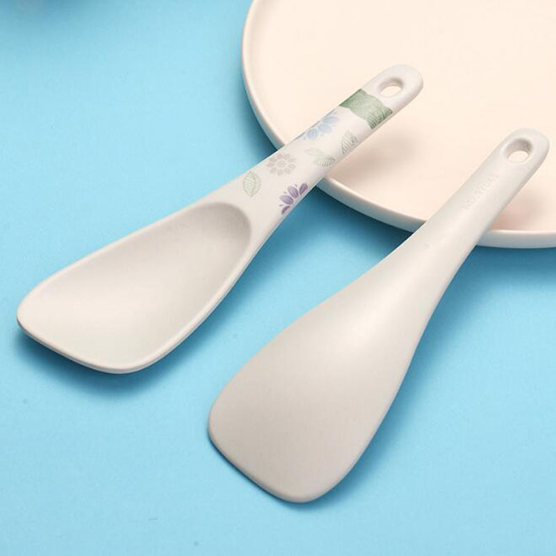 Bamboo Fiber Rice Paddle Cooker Meal Spoon Non Stick Kitchen Gadgets Hand Roll Spoons Rice Shovel ZC1007