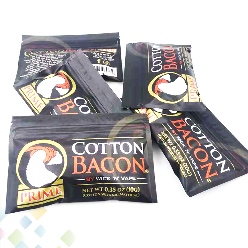 COTTON BACON 2.0 Prime Gold Version Made in China Pure Organic Cotton Wick n Vape Fiber For DIY RDA RTA Atomizers DHL
COTTON BACON 2.0 Prime Gold Version Made in China Pure Organic Cotton Wick n Vape Fiber For DIY RDA RTA Atomizers DHL