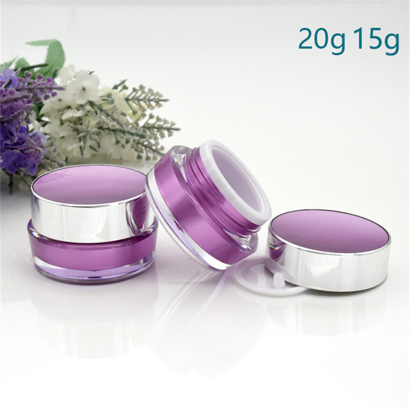 5g 10g 20g 30g Cosmetic Empty Jar Acrylic Makeup Face Cream Container Bottle Refillable Plastic Cosmetic Pot