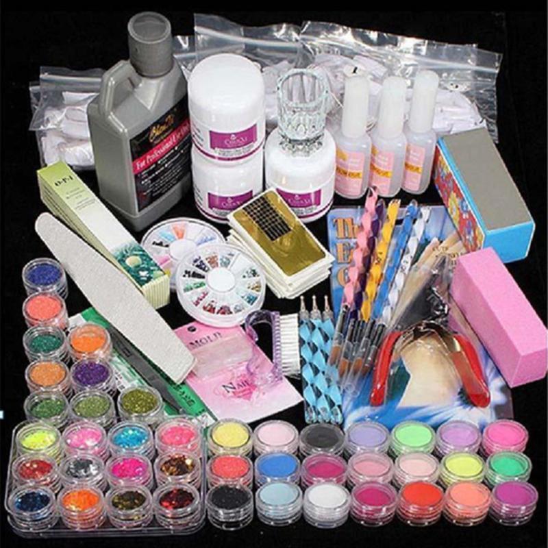 Professional Acrylic Liquid Powder Glitter Clipper Primer File Nail Art Tips Tool Brush Tools Set Kit
Professional Acrylic Liquid Powder Glitter Clipper Primer File Nail Art Tips Tool Brush Tools Set Kit