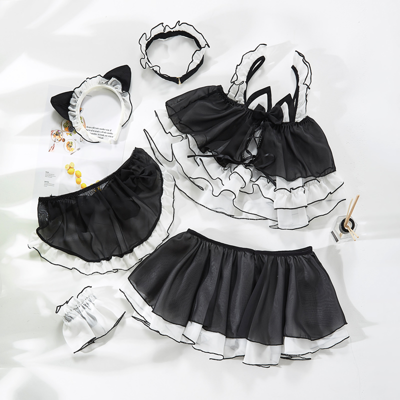 Lolita Cute Cat Sexy Maid Uniform Transparent Lingerie School Womens Devil Cosplay Costumes Anime Underwear Outfit LY191222, Pink
Lolita Cute Cat Sexy Maid Uniform Transparent Lingerie School Womens Devil Cosplay Costumes Anime Underwear Outfit LY191222, Pink
