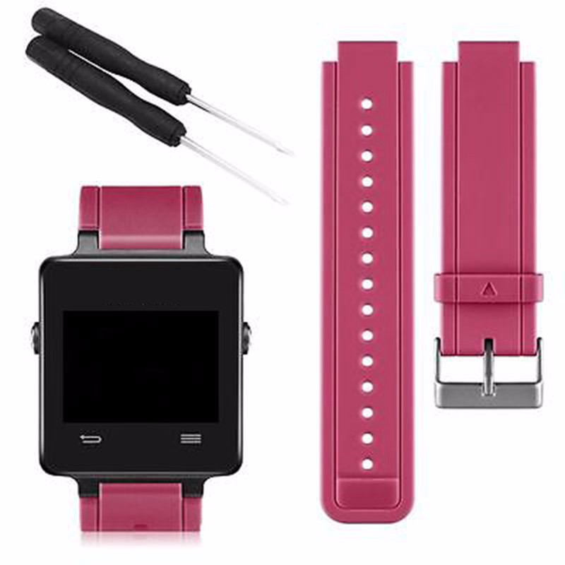 Mayitr Silicone Replacement Watch Band Wrist Support Strap Bracelet With Tools for Garmin Vivoactive Bracelet Smart Wristband, Purple
Mayitr Silicone Replacement Watch Band Wrist Support Strap Bracelet With Tools for Garmin Vivoactive Bracelet Smart Wristband, Purple