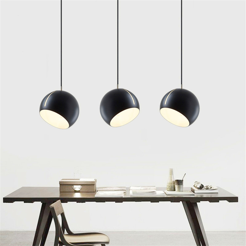 Modern Globe Pendant Lamp Nordic Post Hanging Lights Bedroom Droplight iron Ball pendant lighting for restaurants E27 Lamps