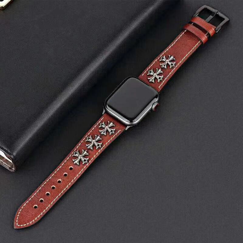 New Design Luxury punk Rivet Style Watchband for Apple Watch Band Series 4 3 2 1 Bracelet Leather Strap 40/44/38/42mm
New Design Luxury punk Rivet Style Watchband for Apple Watch Band Series 4 3 2 1 Bracelet Leather Strap 40/44/38/42mm