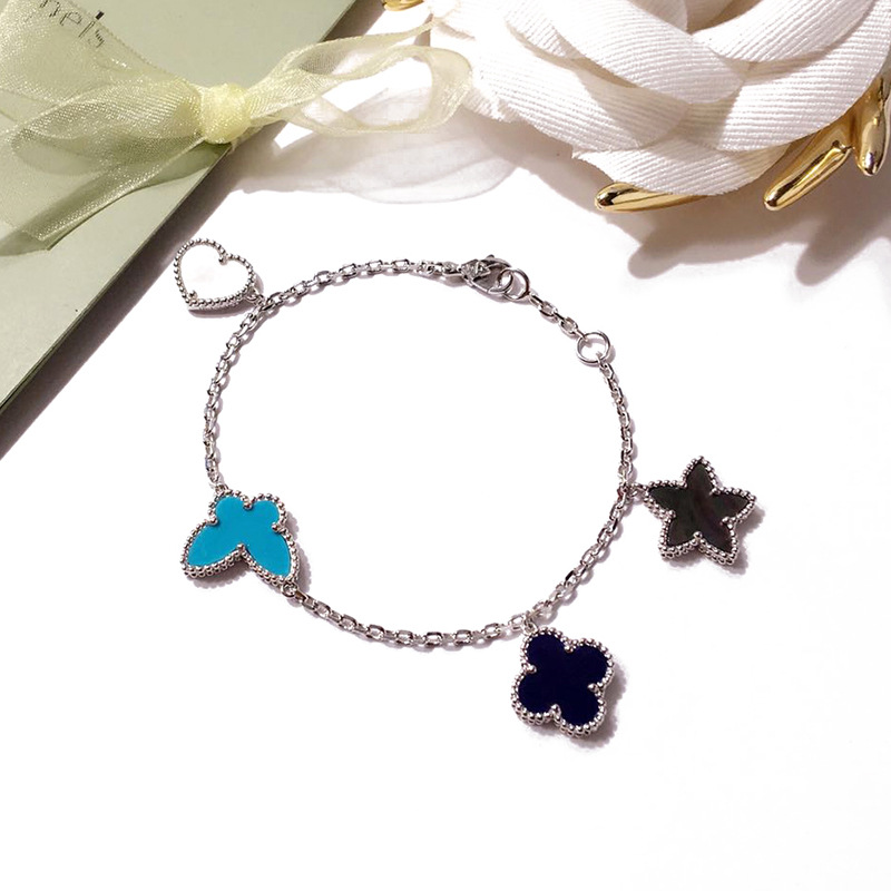 2020 new fashion brand jewelry for women clover bracelet Pentagonal Star Peach Heart Tetrafolium Multicolored Flower Bracelet top quality, Black
2020 new fashion brand jewelry for women clover bracelet Pentagonal Star Peach Heart Tetrafolium Multicolored Flower Bracelet top quality, Black