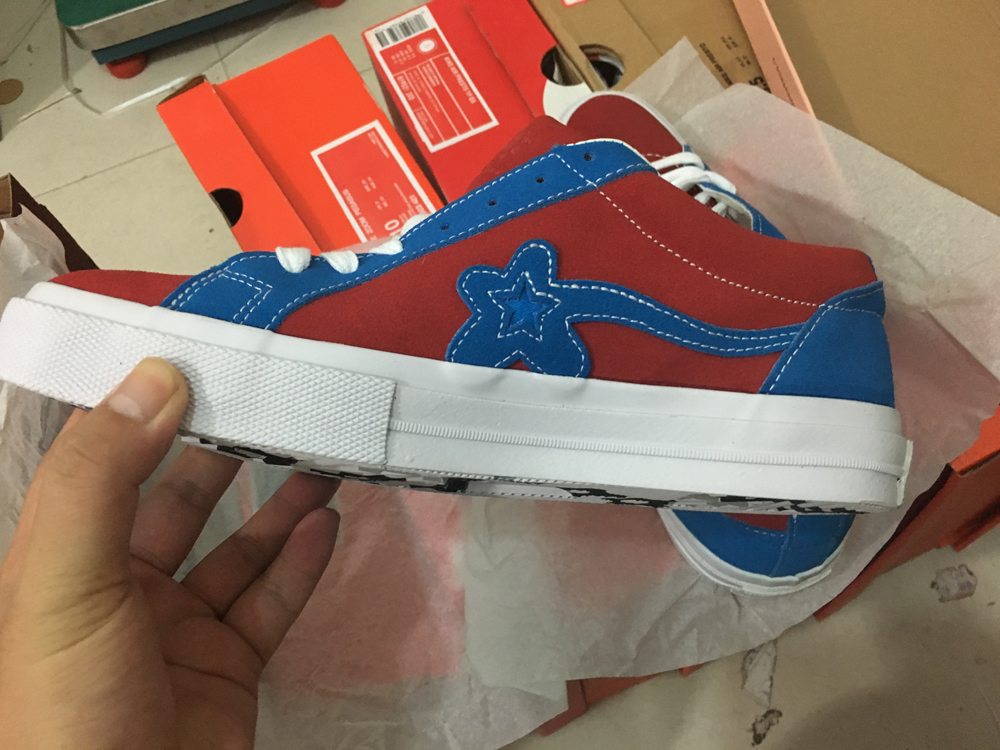 Real Pic For TTC Golf Le Fleur Tyler the Creator One Stars Ox Red Blue Suede Fashion Casual Skate Shoes Pink Green Blue Sneakers With Box 
Real Pic For TTC Golf Le Fleur Tyler the Creator One Stars Ox Red Blue Suede Fashion Casual Skate Shoes Pink Green Blue Sneakers With Box