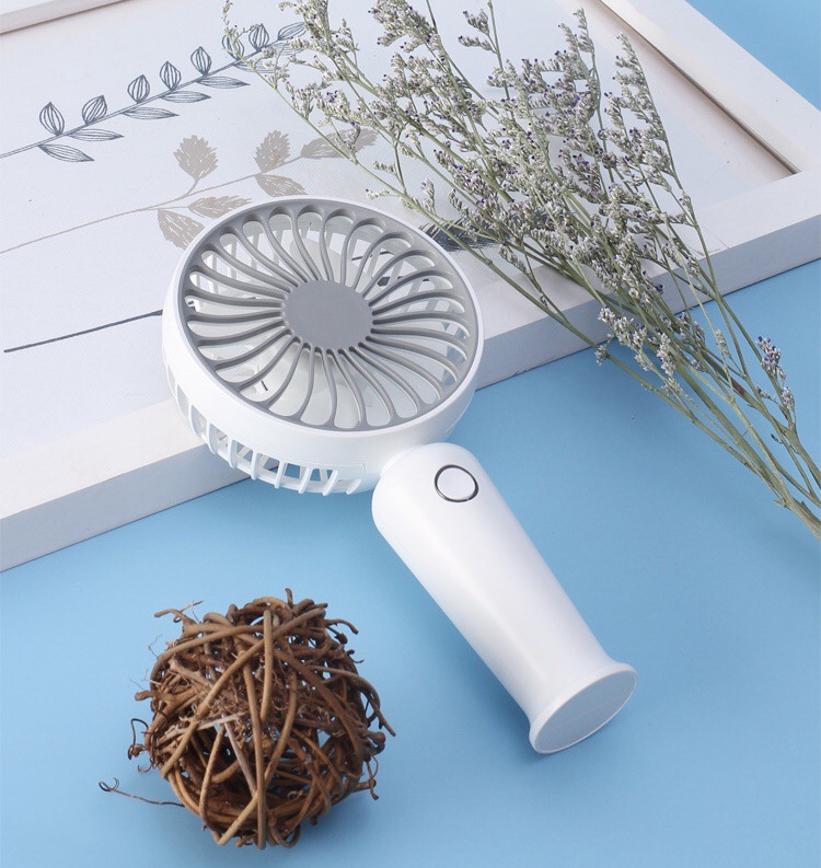 Handheld Fan Portable Mini Hand Held Fan with USB Rechargeable 3 Speed Personal Desk for Home Office Travel in Box