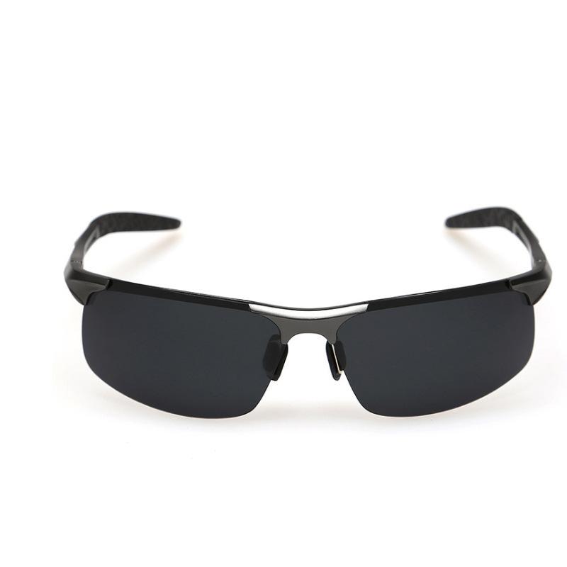 Aluminum-magnesium polarized sunglasses men's outdoor sports sunglasses driving mirror riding fishing glasses 8177 factory direct sales