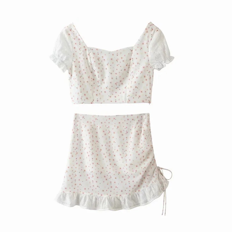 xia han edition cultivate morality retro square collar stitching floret short-sleeved shirt + side draw string skirt, See chart
xia han edition cultivate morality retro square collar stitching floret short-sleeved shirt + side draw string skirt, See chart