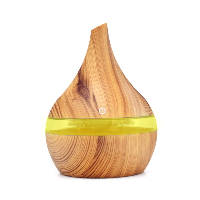 300ml USB Electric Aroma Air Diffuser Wood Ultrasonic Air Humidifier Cool Mist Maker For Home