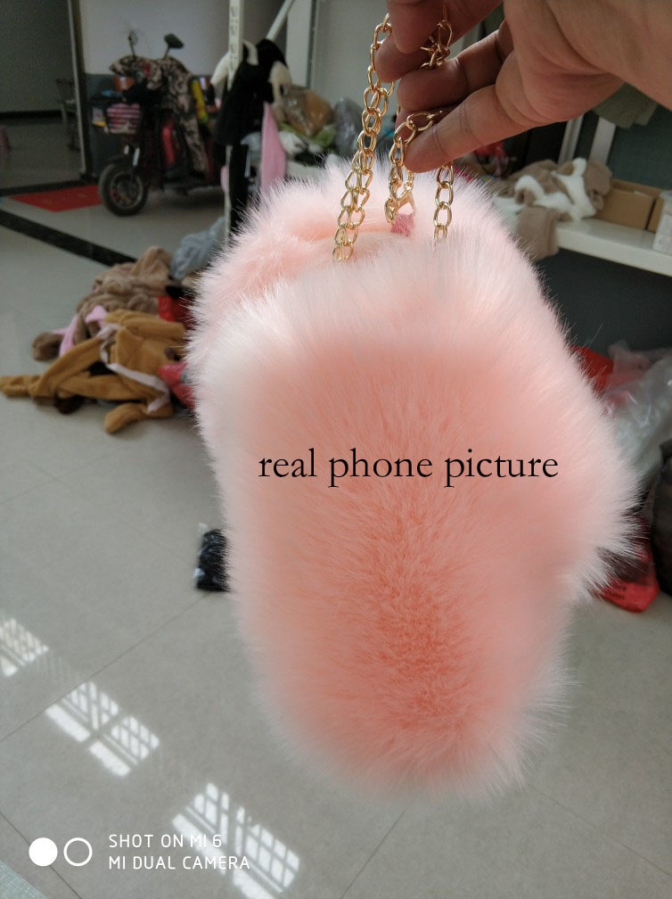 Faux fox fur Mittens Female Gloves Lined pu Glove Russian winter Removable Chain Fur White Gloves womens fashion gloves D19011005