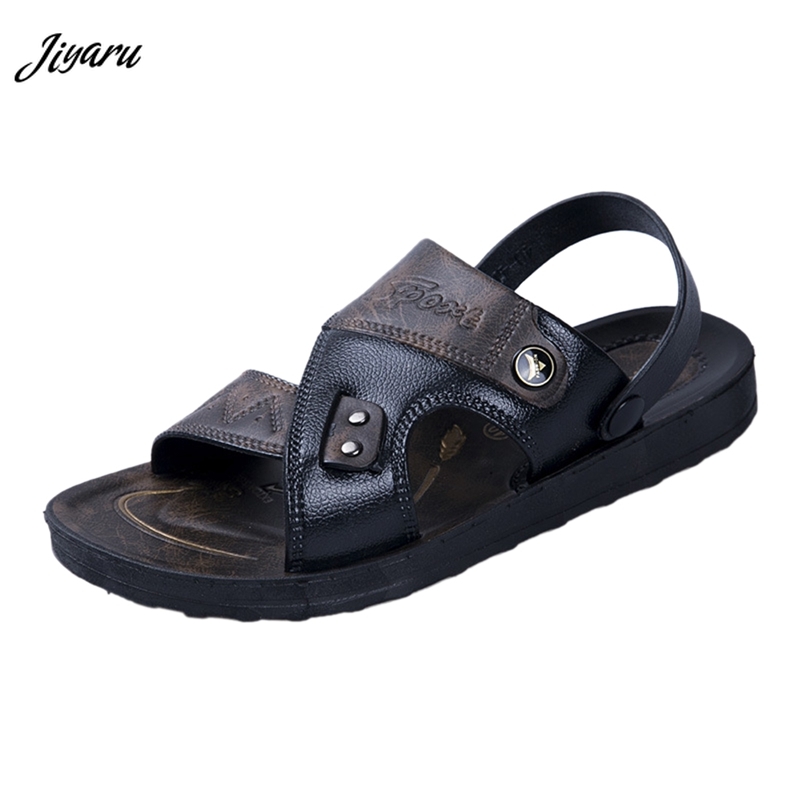 2020 Leather Sandals Men Beach Slippers Summer Breathable Mens Shoes Casual Sneakers Big Size Mens Sandals Outdoors, Black
2020 Leather Sandals Men Beach Slippers Summer Breathable Mens Shoes Casual Sneakers Big Size Mens Sandals Outdoors, Black