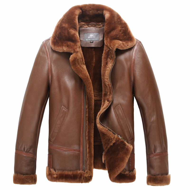 Leather Jacket Real Fur Coat Men Vintage Short Winter Coat Men Sheep Shearling Fur Wool Jackets Veste Homme 1363 YY686, Black
Leather Jacket Real Fur Coat Men Vintage Short Winter Coat Men Sheep Shearling Fur Wool Jackets Veste Homme 1363 YY686, Black